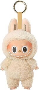 white labubu keychain